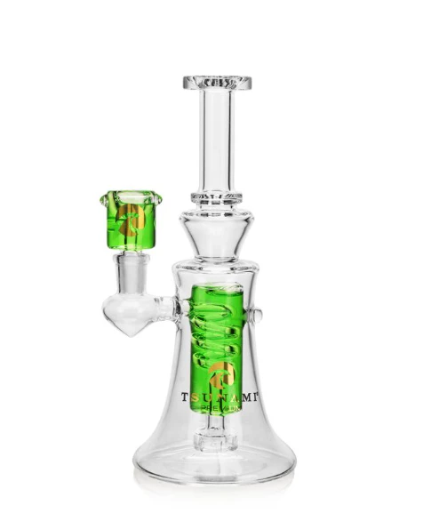 Tsunami - TSUNAMI | Water Pipe, Freezable Glycerine, Swirl Edition | Green Main Image