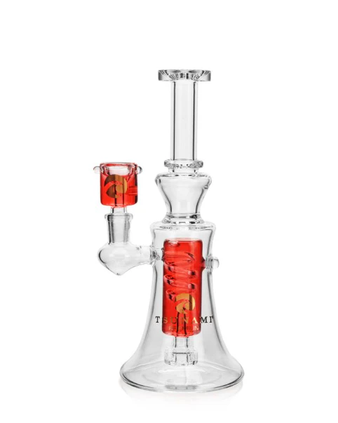 Tsunami - TSUNAMI | Water Pipe, Freezable Glycerine, Swirl Edition | Red Main Image