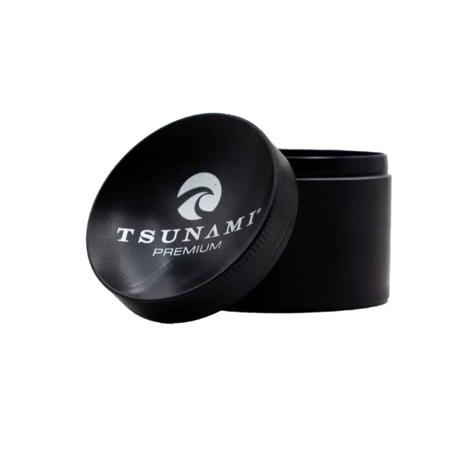 Tsunami - TSUNAMI | Premium Caved Top Grinder | 4 Pc | Black | 50mm Main Image