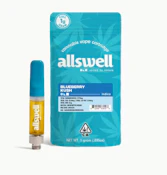 Allswell Vape Cartridge 1g Indica Blueberry Kush