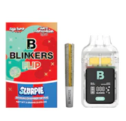 Baja Burst I/Juicy Watermelon H - 2g Dual Chamber Disposable BONUS HASH HOLE PRE-ROLL (Blinkers Flip Slurpie)