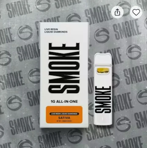 Smoke - Daybreak Fuel -Sativa- 75.27% THC | 1g Live Resin/Liquid Diamond (All-in-One Vape) | SMOKE   -PP7 