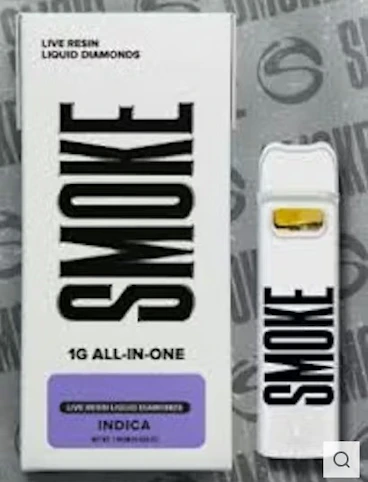Smoke - Grape Sorbet -Indica- 71.62% THC | 1g Live Resin/Liquid Diamonds (All-in-One Vape) | SMOKE  - oo7 
