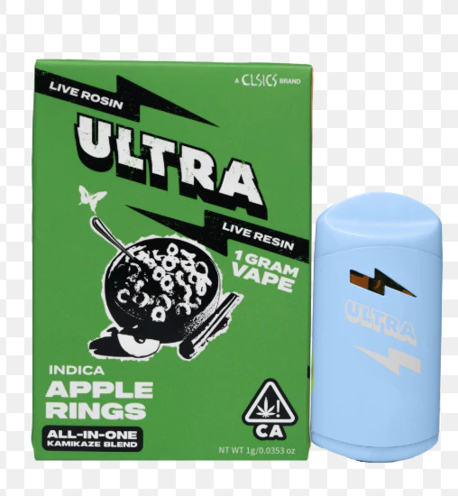 Ultra - Ultra | Apple Rings | Live Rosin and Live Resin AlO 1g Indica Main Image