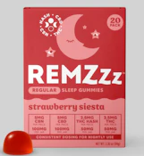 Strawberry Siesta - 1:1:1 THC:CBD:CBN 20pk Sleep Gummies