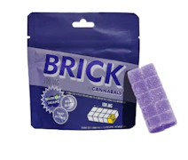 Blueberry Dreams 100mg Gummy Brick - Indica | Cannabals