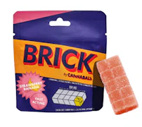 Strawberry Banana 100mg Gummy Brick - Hybrid | Cannabals