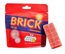 Strawberry Lemonade Live Resin 100mg Gummy Brick - Hybrid | Cannabals
