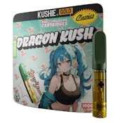 (2 FOR $30 MIX & MATCH) Dragon Kush - 1G Vape Cartridge (Kushie + Gold)