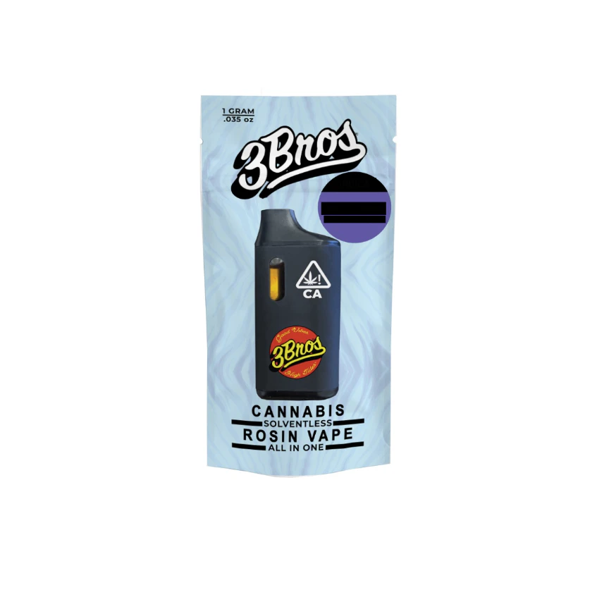 3 Bros Grow - 3 Bros | AIO Live Rosin Vape | 1g | Iced Cherry Kush | Hybrid Main Image
