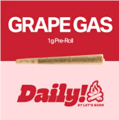 Daily! Grape Gas 1g Pre-roll 0072