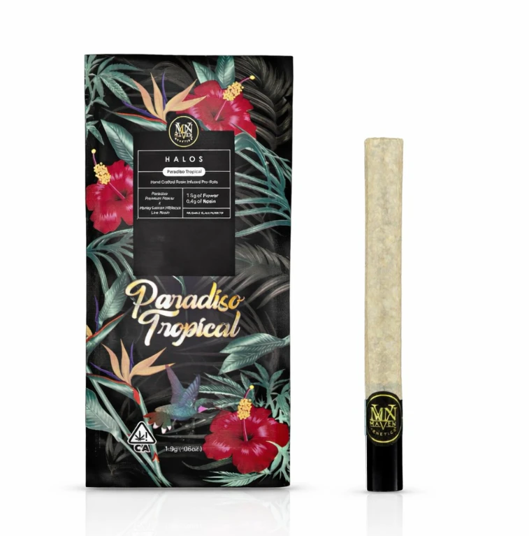 Maven Genetics - Maven Genetics - 1.9g Halo Infused Preroll - Paradiso Tropical Main Image