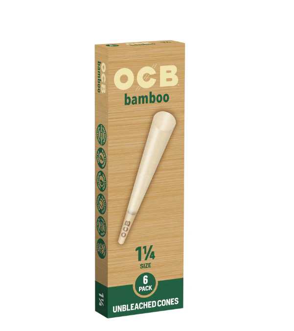 OCB -  OCB | Bamboo Cones | 1 1/4 | 6 PK Main Image