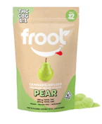 FROOT | PEAR CBG 1:1 THC/CBG - 10PK | EDIBLE | 100 MG