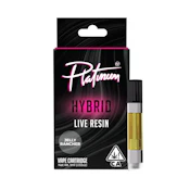 Platinum Vape - 1G Live Resin Cartridge - Jelly Rancher - Hybrid