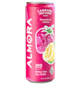 [Almora] Prebiotic THC Soda - 100mg - Strawberry Lemon