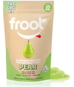 Froot - Pear - Gummies - 10pk - 1:1 THC/CBG