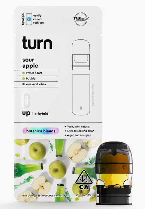 turn - Turn - Up - Sour Apple - Vape Pod - 1g Main Image