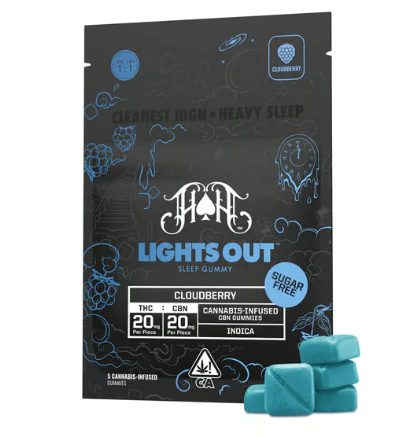 Heavy Hitters - [Heavy Hitters] CBN Gummies - 1:1 - Lights Out Sugar Free Cloudberry (I) Main Image