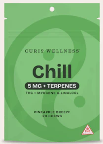 Curio | edibles | pineapple breeze | chews| 20 ct | 100 mg