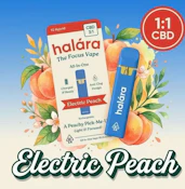 Halara CBD Electric Peach - 1g AIO