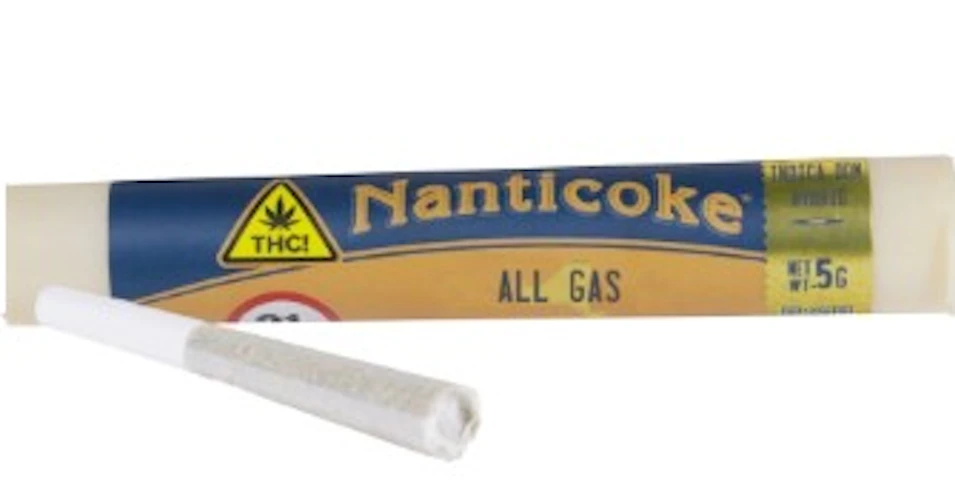 Nanticoke - All Gas -Hybrid- 30% THC| 0.5G Preroll | Nanticoke  ee8 back