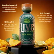 Unlce Arnies Live Rosin Shot 100mg Magic Mango