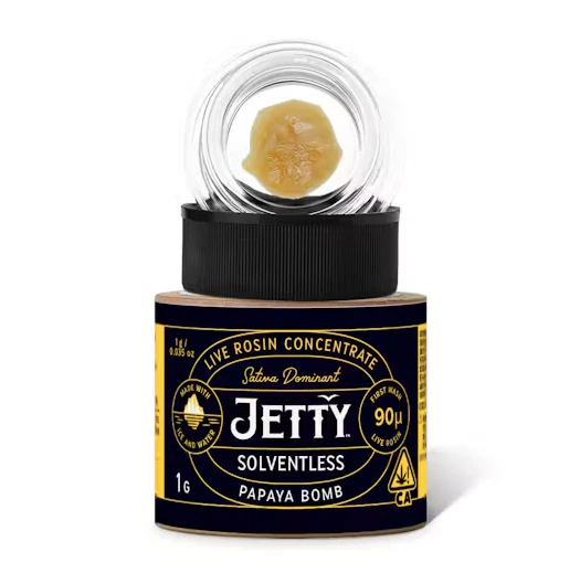Jetty Extracts - JETTY EXTRACTS: Papaya Bomb 1g Live Rosin (S) Main Image