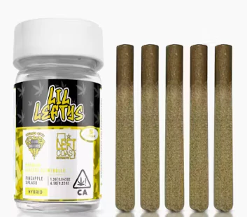 LEFT COAST - Left Coast - Lil Lefties - Pineapple Splash - Infused Blunts - 5pk - 6.5g Main Image
