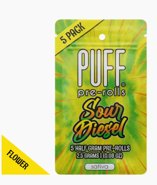 PUFF - PUFF - Preroll - Sour Diesel - 5 pack Main Image