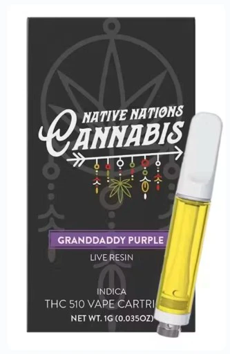 NNC - Granddaddy Purple 1g Live Resin Cartridge - Indica l NNC Main Image