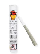 Ice Cream Cake 1g Preroll - Hybrid l Pot & Head