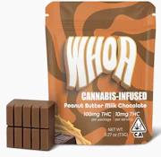 WHOA 100mg Peanut Butter Milk Chocolate Single Bite