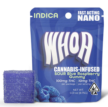 Whoa - Whoa - Edibles - Single - Sour Blue Raspberry - 100MG Main Image