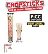 PiCC | Chopsticks | Preroll | Sour Diesel | 2-pack | 0.5g