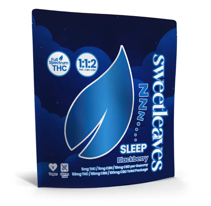 Sweetleaves -  Sweetleaves | Sleep Blackberry | 5mg THC |5mg CBN | 10mg CBD | 10ct Main Image