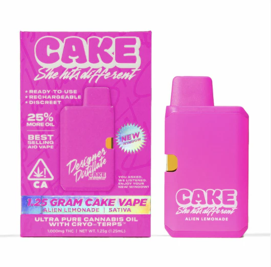CAKE she hits different - Cake | Alien Lemonade | 1.25 Grams | Sativa Designer Distillate Main Image