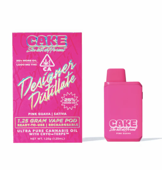 CAKE she hits different - Pink Guava - 1.25 Grams - Sativa - Designer Distillate Main Image