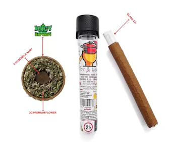 Pot & head | Pre Roll | Chem Scout | Hash Infused | 3.5G |