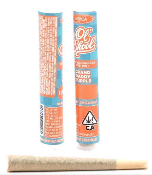 Ol' Skool - Ol' Skool - Grandaddy Purple - Preroll - 1.2g Main Image