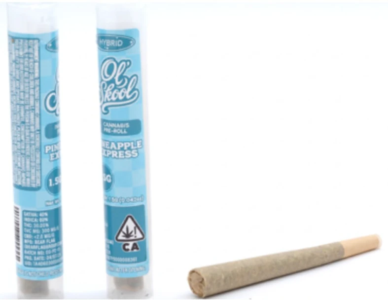 Ol' Skool - Ol' Skool - Pineapple Express - Preroll - 1.2g Main Image