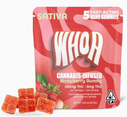 Whoa - Whoa - Strawberry - Gummy - 5pk - 100mg Main Image