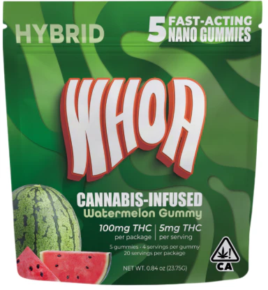 Whoa - Whoa - Watermelon - Gummy - 5pk - 100mg Main Image