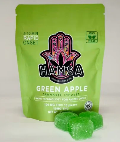 Hamsa - Hamsa | Edibles | Gummies | Green Apple | 100mg 10pk Main Image