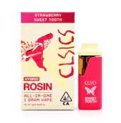 CLSICS 1G AIO Strawberry Sweet Tooth Rosin Disposable