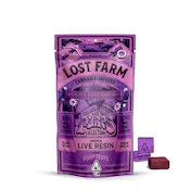 LOST FARM 100mg Purple Passionfruit Purp Terp Live Resin Fruit Chews
