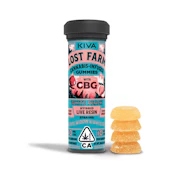 LOST FARM 100mg 1:1 CBG White Peach White Widow Live Resin Gummies