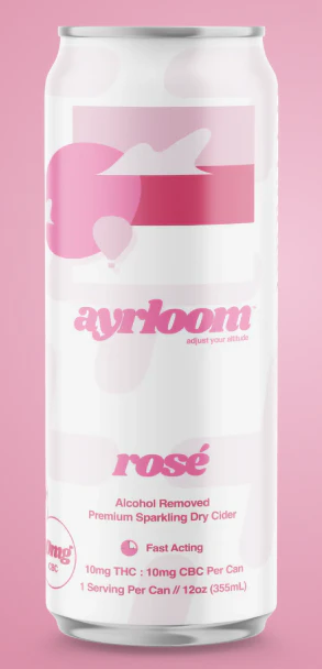 ayrloom - Ayrloom | Edibles - Drink | Rose | 10mg THC : 10mg CBC | Main Image