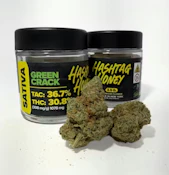 GREEN CRACK FLOWER - HASHTAG HONEY - 3.5g