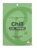 Curio Chill- Chews - 20ct - 5mg+Terps Pineapple Breeze - 100mg